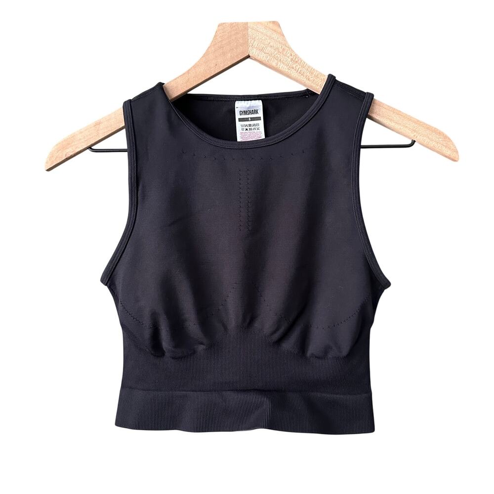 Gymshark Sweat Seamless Midi Tank Black Small